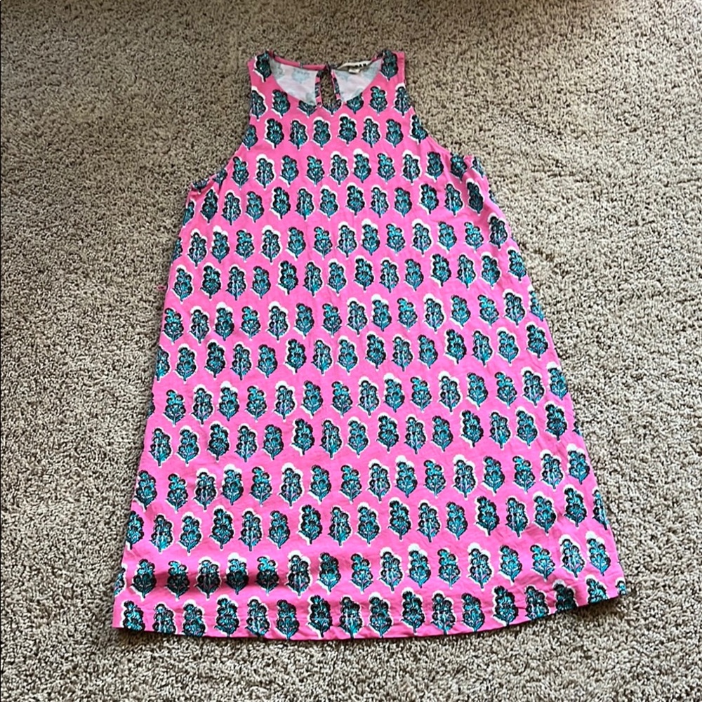 Boden Pink and Green Floral Dress